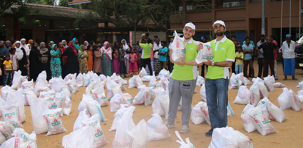 توزيع سلات غذائية